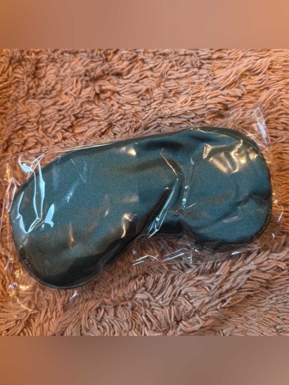 Dark green Satin Sleep Mask - Soft Women's Eye Mask - art deco Hollywood regency